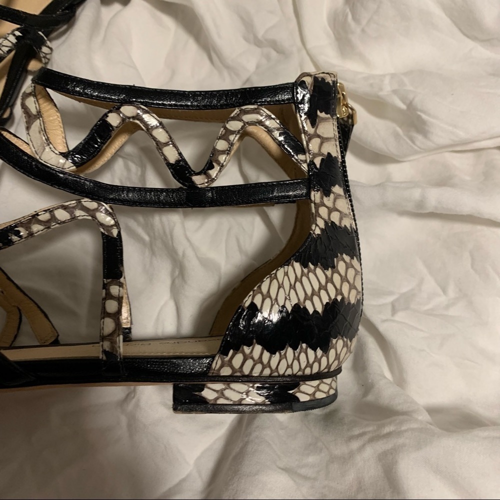 Alexandre Birman Melody Python Caged Sandals - image 6